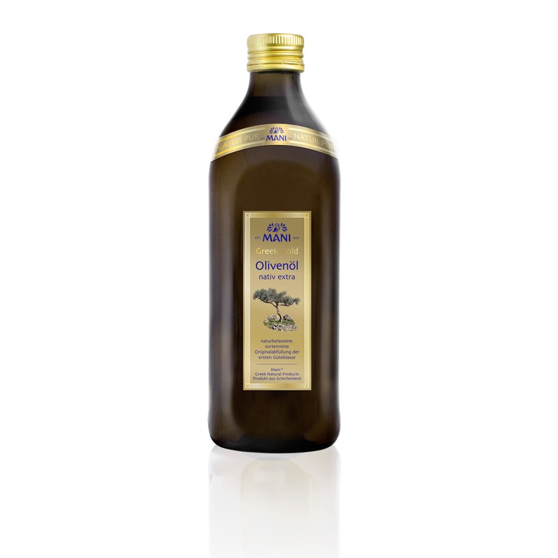 MANI Greek Gold Olivenöl nativ extra, 1 l Flasche