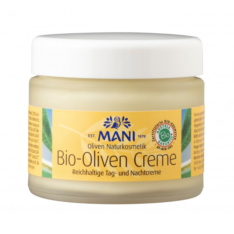 MANI Bio-Oliven Creme, 100 g Glas Naturkosmetik
